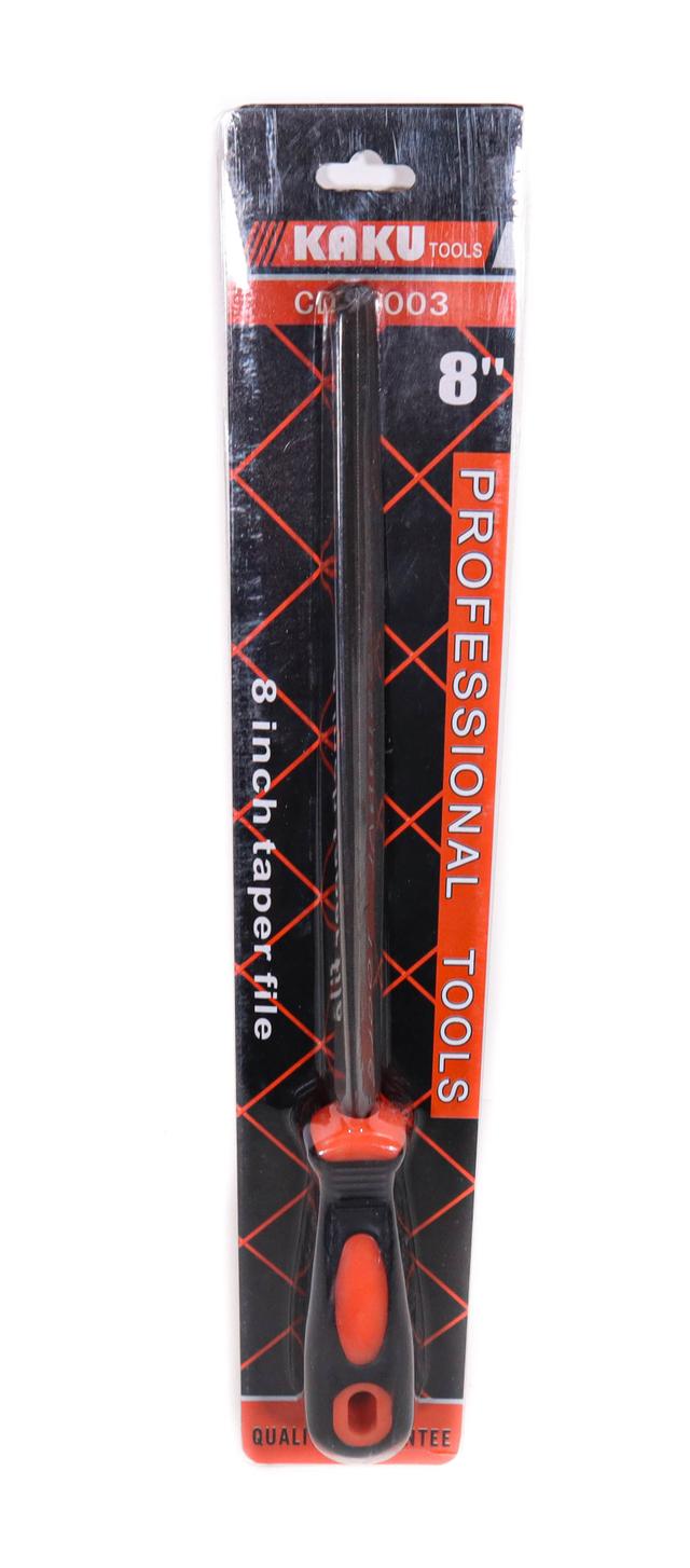 Pila Triunghiulara 8" cu Maner din Cauciuc Pila Triunghiulara 8″ cu Maner din Cauciuc